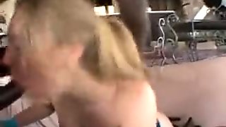 blonde slut loves black cocks interracial pussy fucking