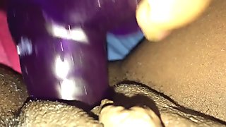 Caramel purple dildo